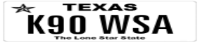 Truck License Plate